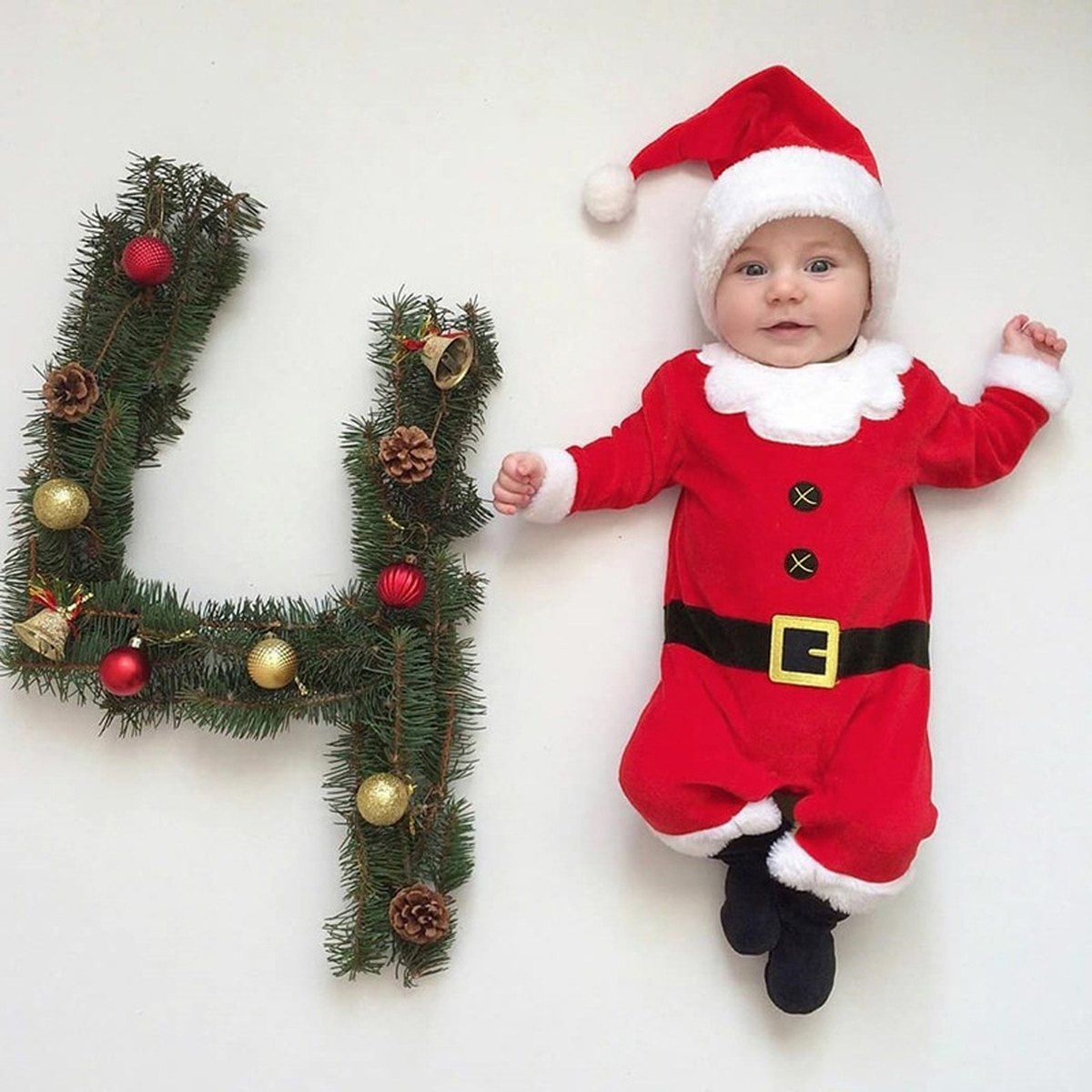 Baby Santa Romper with Hat
