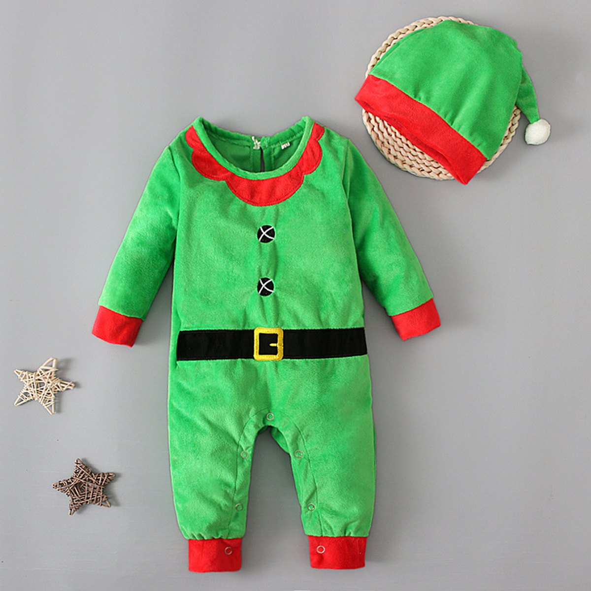 Baby Santa Romper with Hat