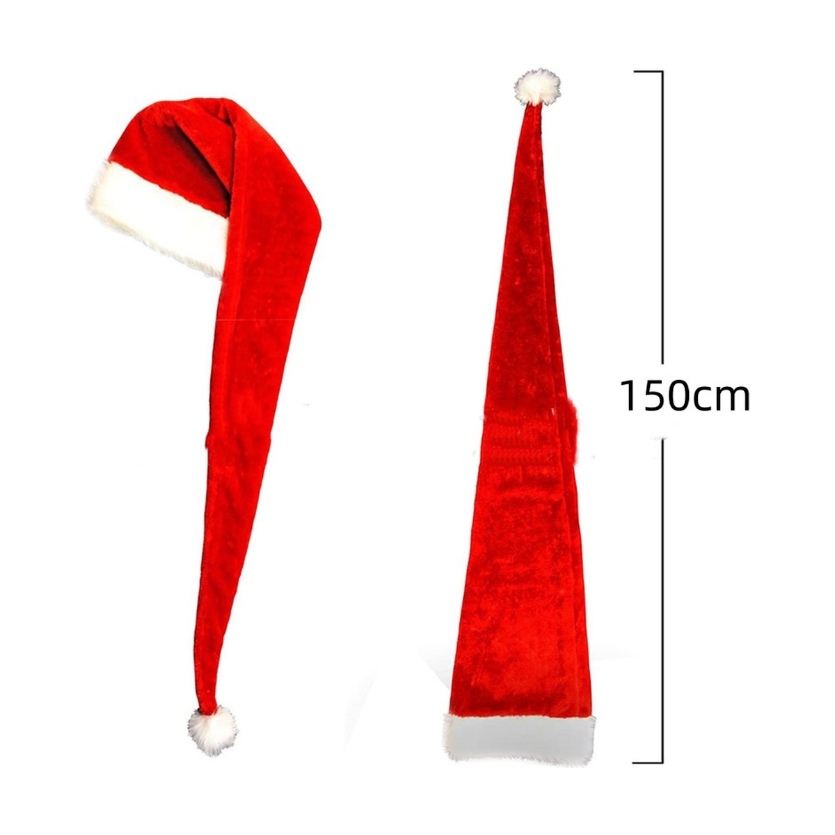 Extra Long Santa Hat, 150 cm