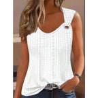 Eyelet Tank Top