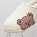 Fluffy Bear Slippers