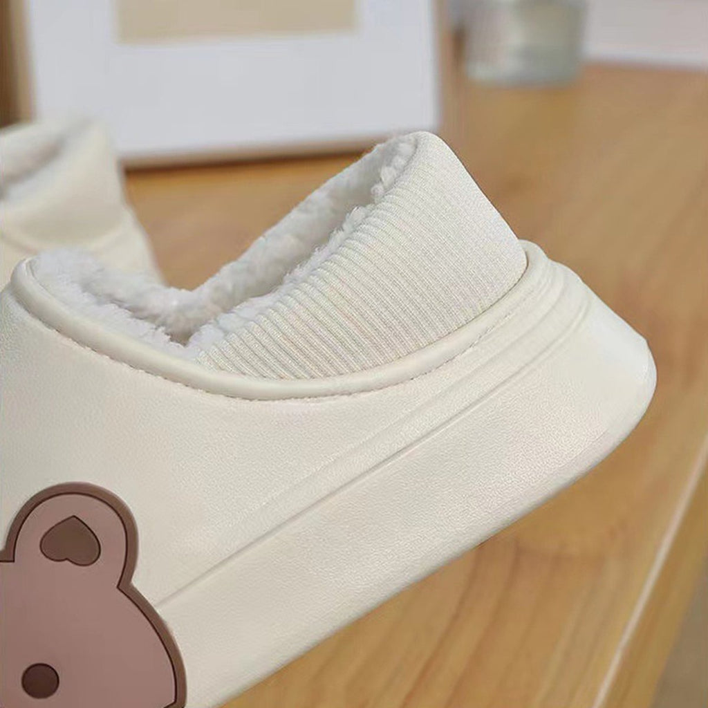 Fluffy Bear Slippers