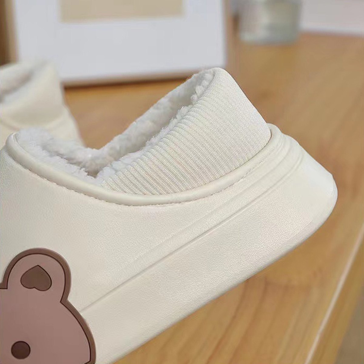 Fluffy Bear Slippers