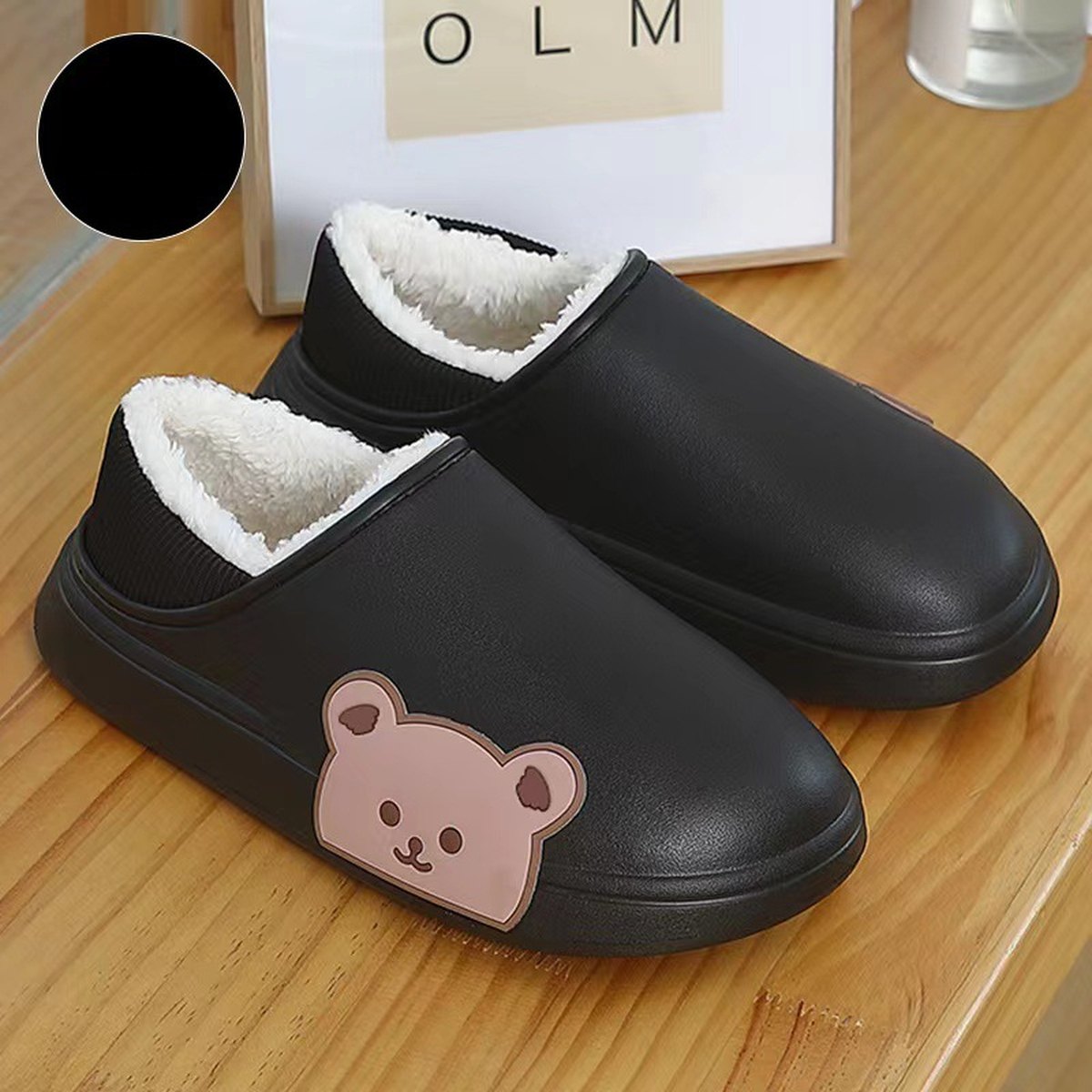 Fluffy Bear Slippers