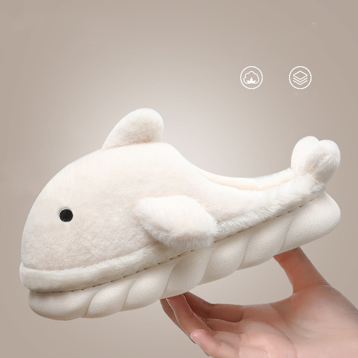 Fluffy Shark Slippers