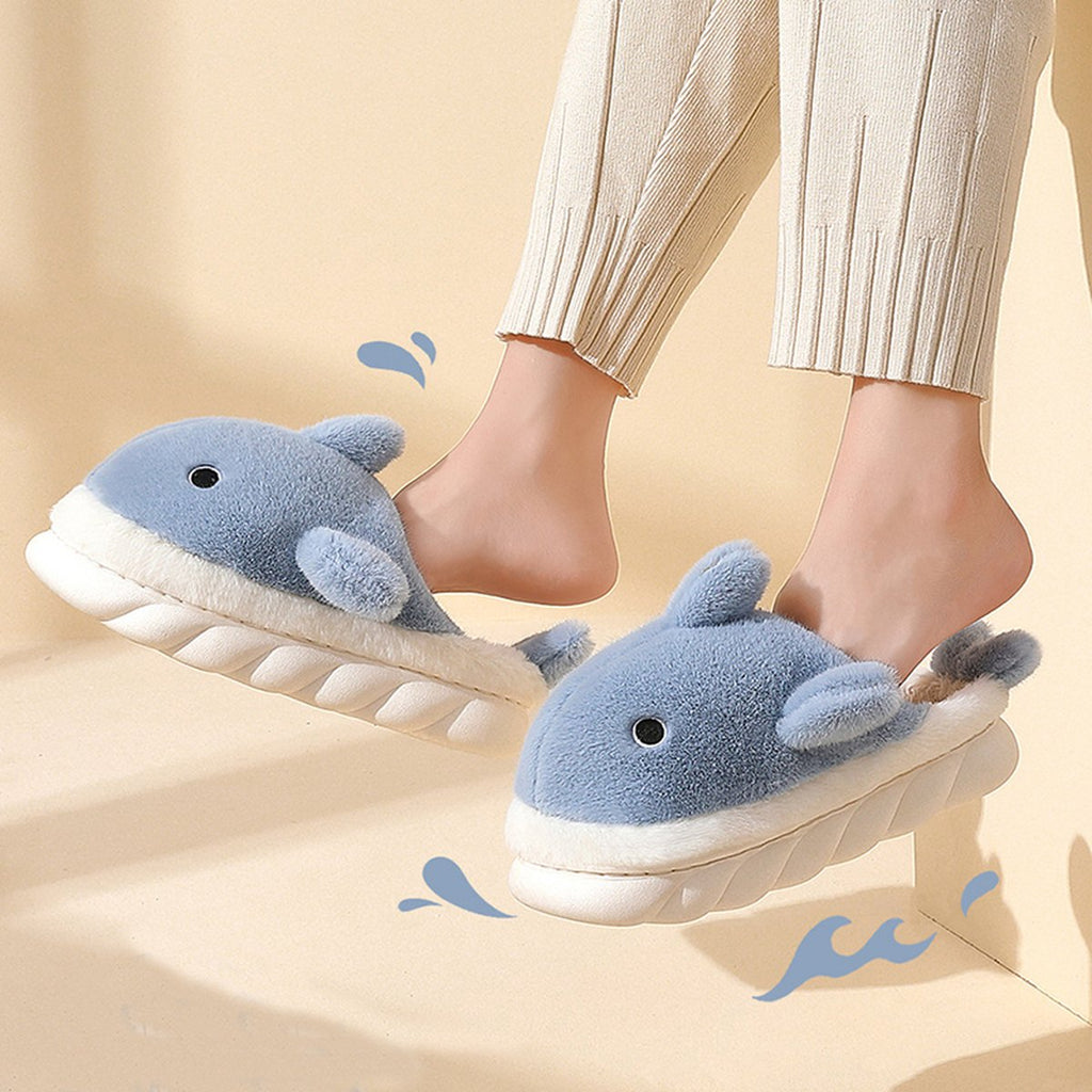 Fluffy Shark Slippers