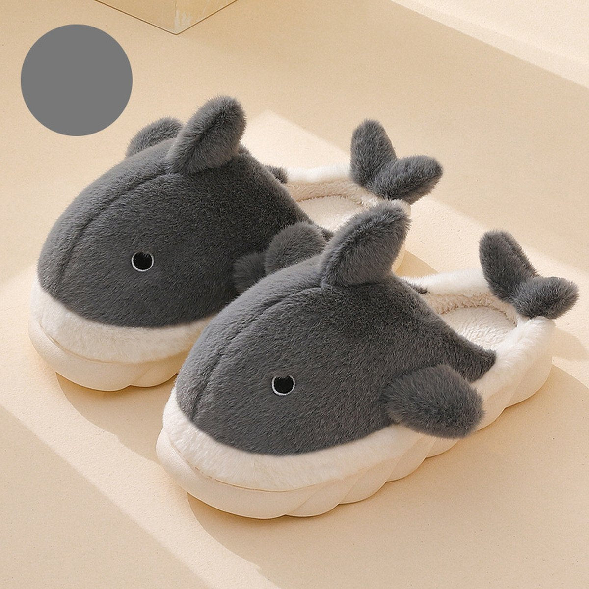Fluffy Shark Slippers