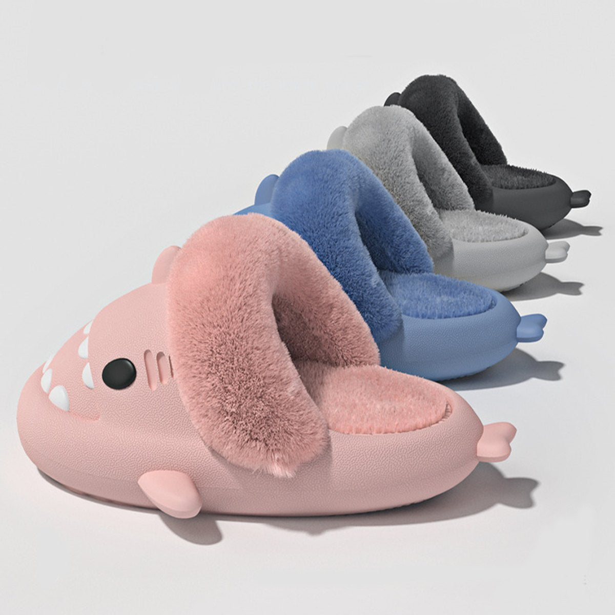 Fluffy Shark Slippers