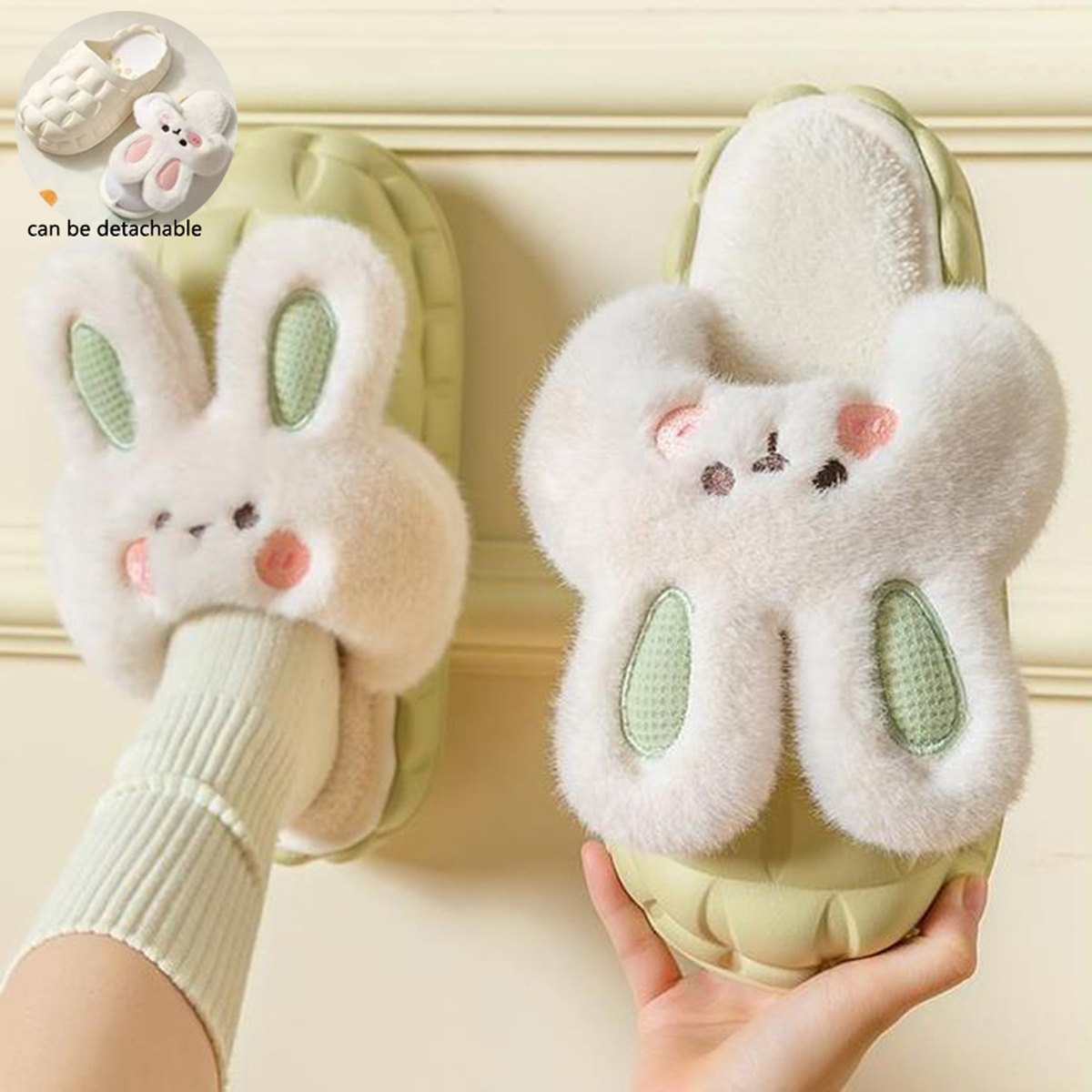 Fuzzy Rabbit Slippers
