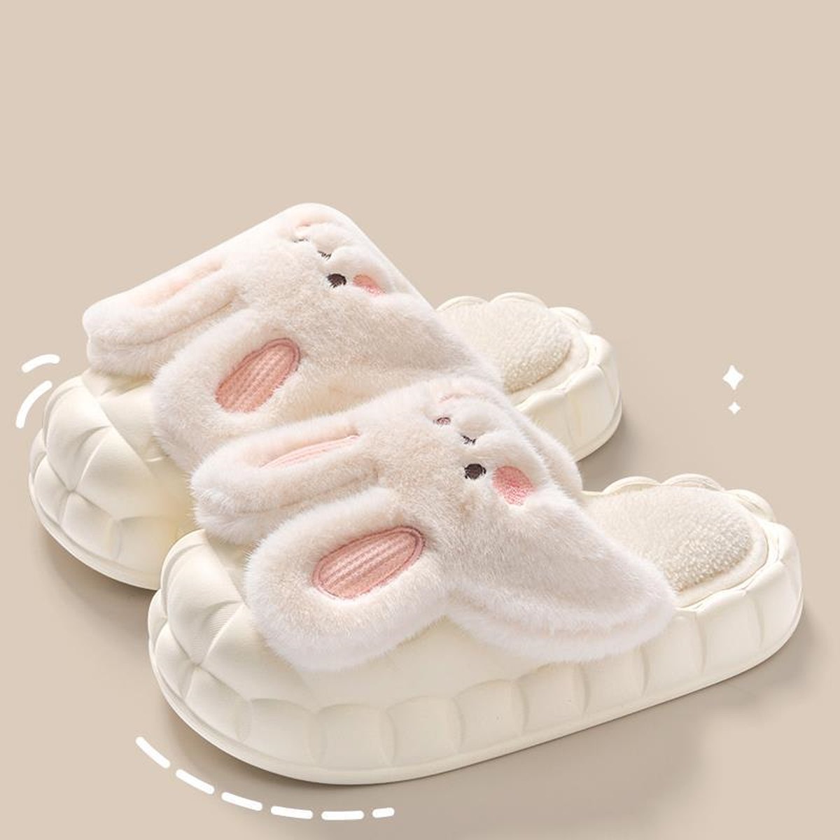 Fuzzy Rabbit Slippers