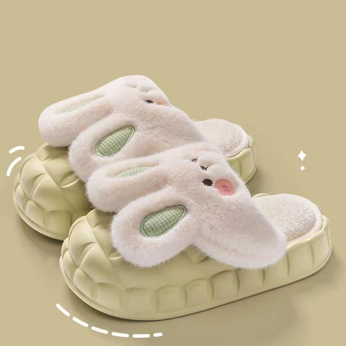 Fuzzy Rabbit Slippers