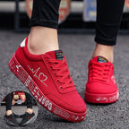 Heartbeat Print Canvas Shoes