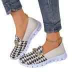 Houndstooth Chain Mesh Shoes