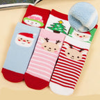 Kids' Christmas Striped Socks 6 Pairs