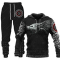 Men's 3D Wolf Print Tracksuit