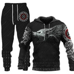 Men's 3D Wolf Print Tracksuit