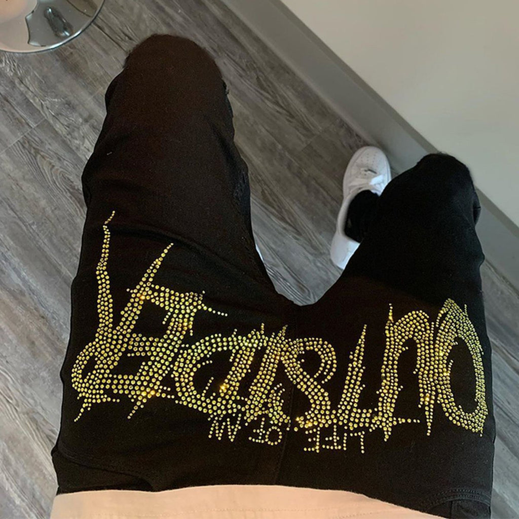 Men's Black Ripped Jeans
