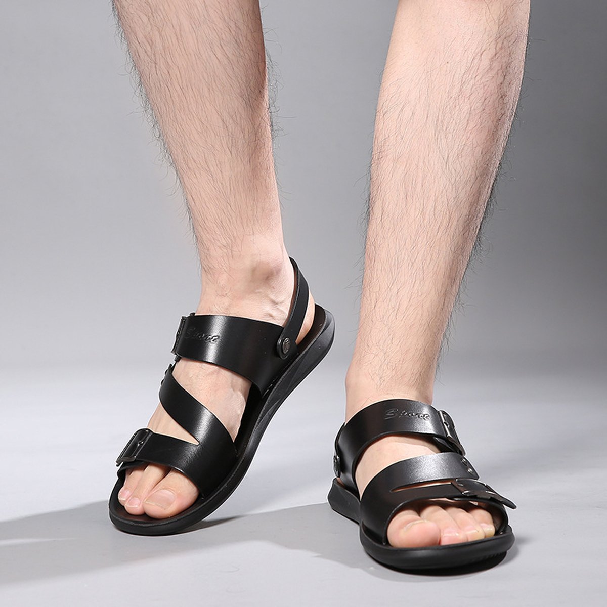 Men's Buckle Sandals
