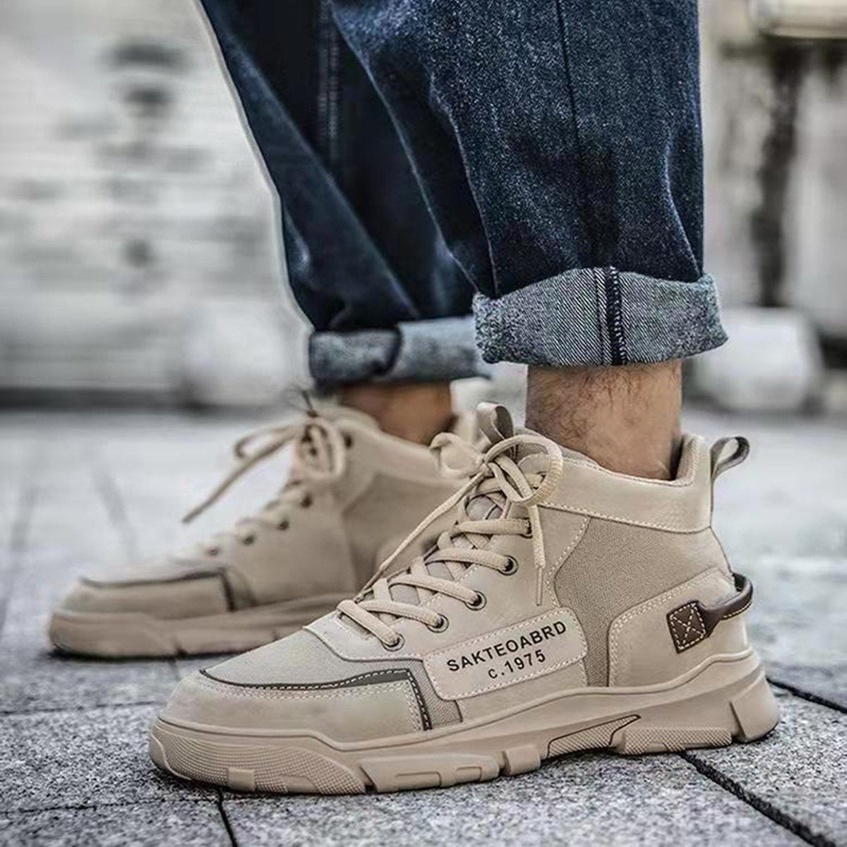 Men's Canvas Martin Boots