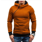 Men's Diagonal Zip Hoodie