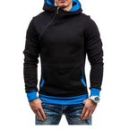 Men's Diagonal Zip Hoodie