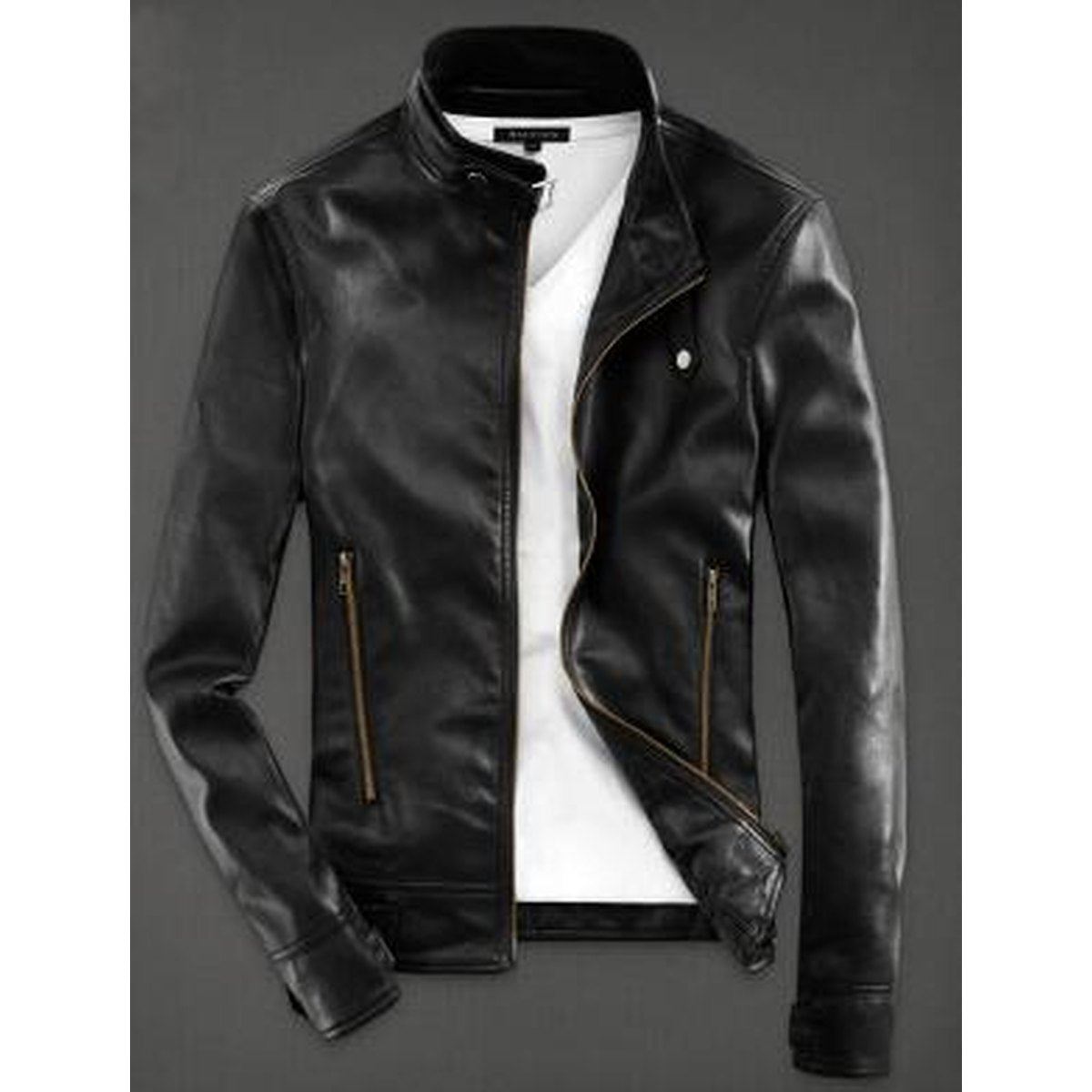 Men's Faux Leather Jacket