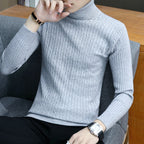 Men's High Neck Slim Sweater