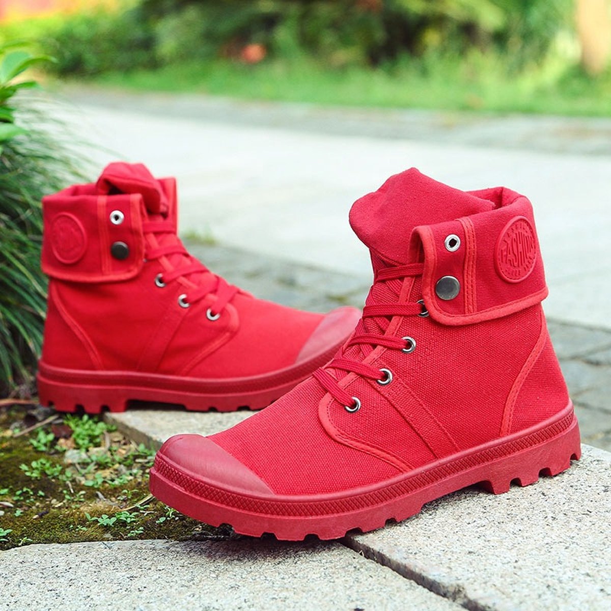 Men's High-Top Canvas Sneakers