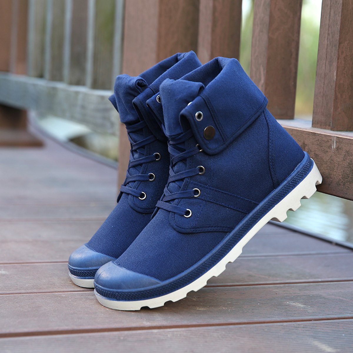 Men's High-Top Canvas Sneakers
