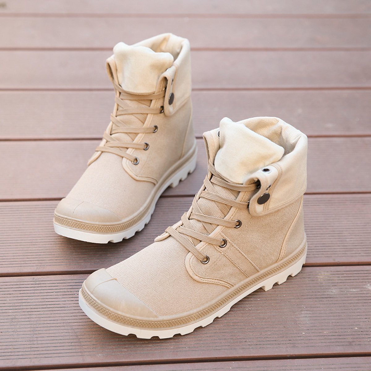 Men's High-Top Canvas Sneakers