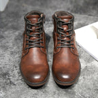 Men's Lace-Up Leather Ankle Boots