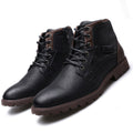Men's Lace-Up Leather Ankle Boots