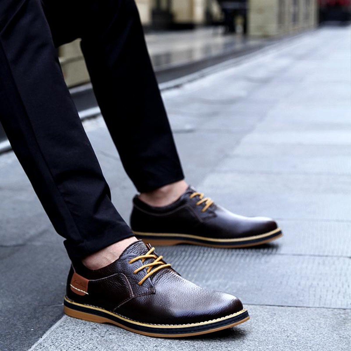 Men's Leather Shoes, Large Sizes