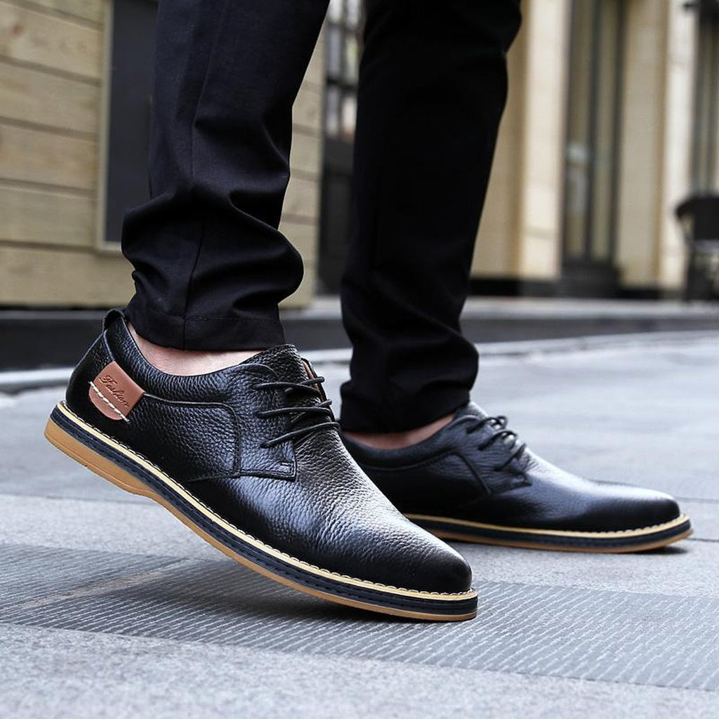 Men's Leather Shoes, Large Sizes