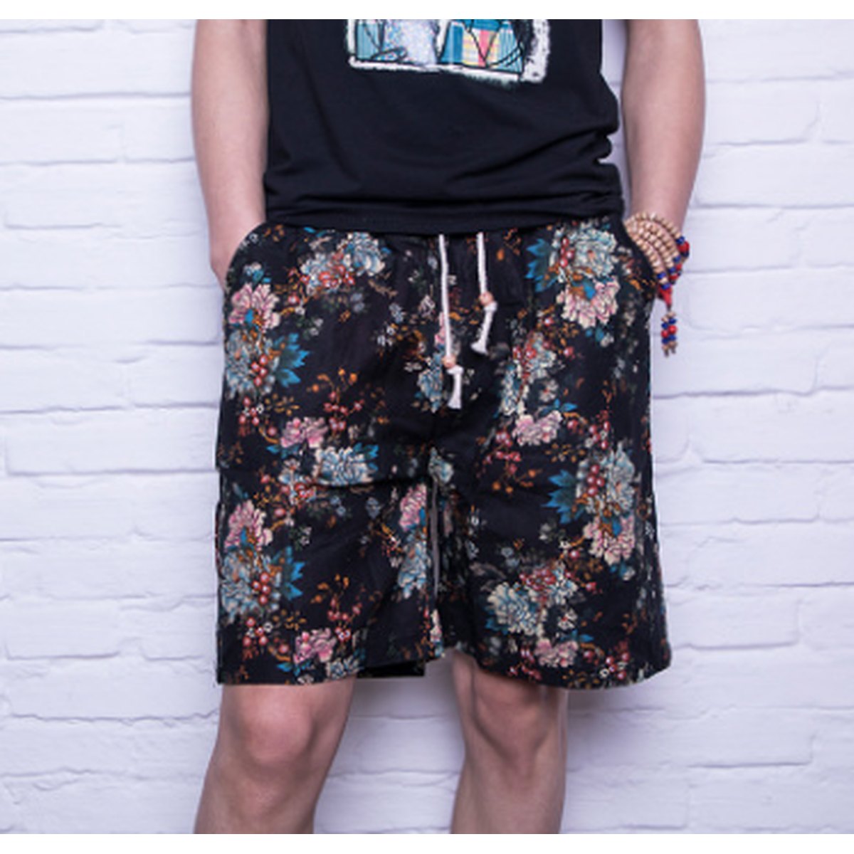 Men's Linen Beach Shorts