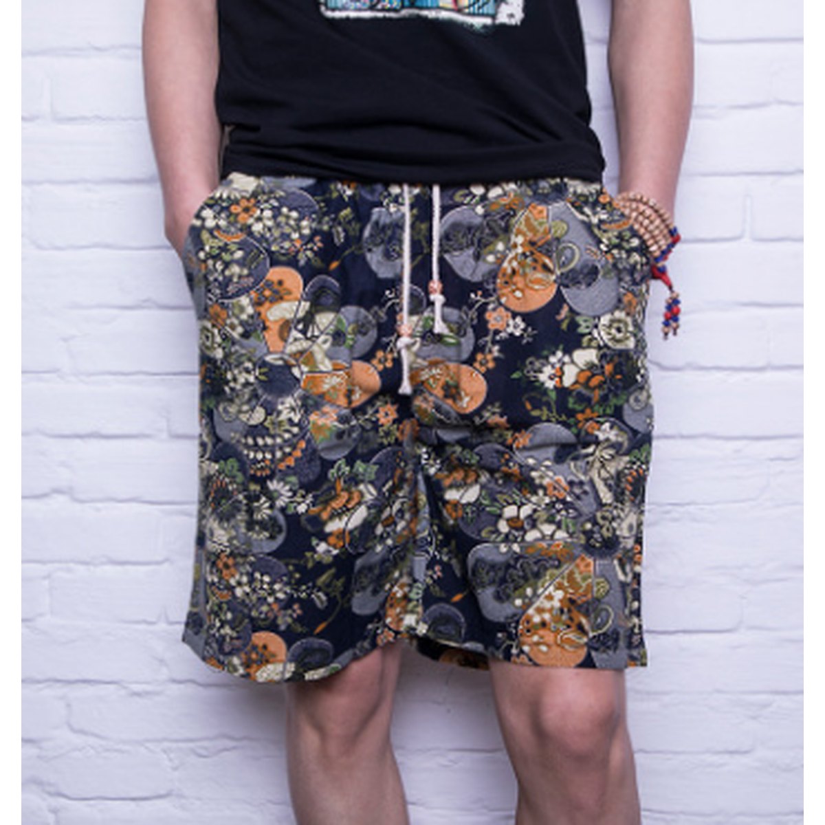 Men's Linen Beach Shorts