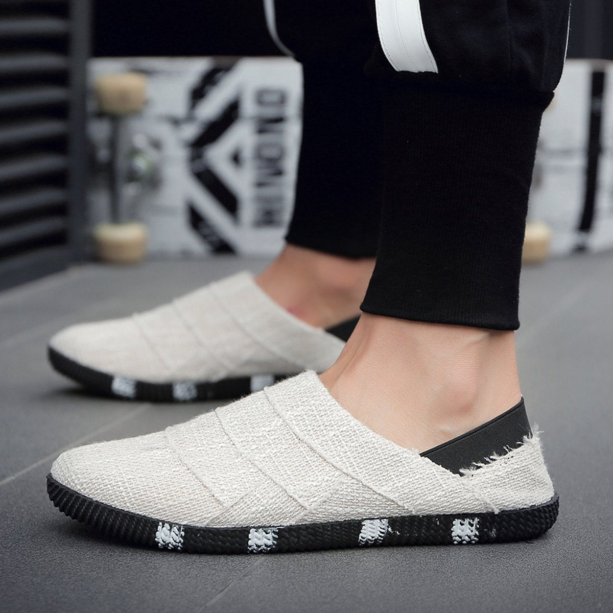 Men's Linen Canvas Shoes