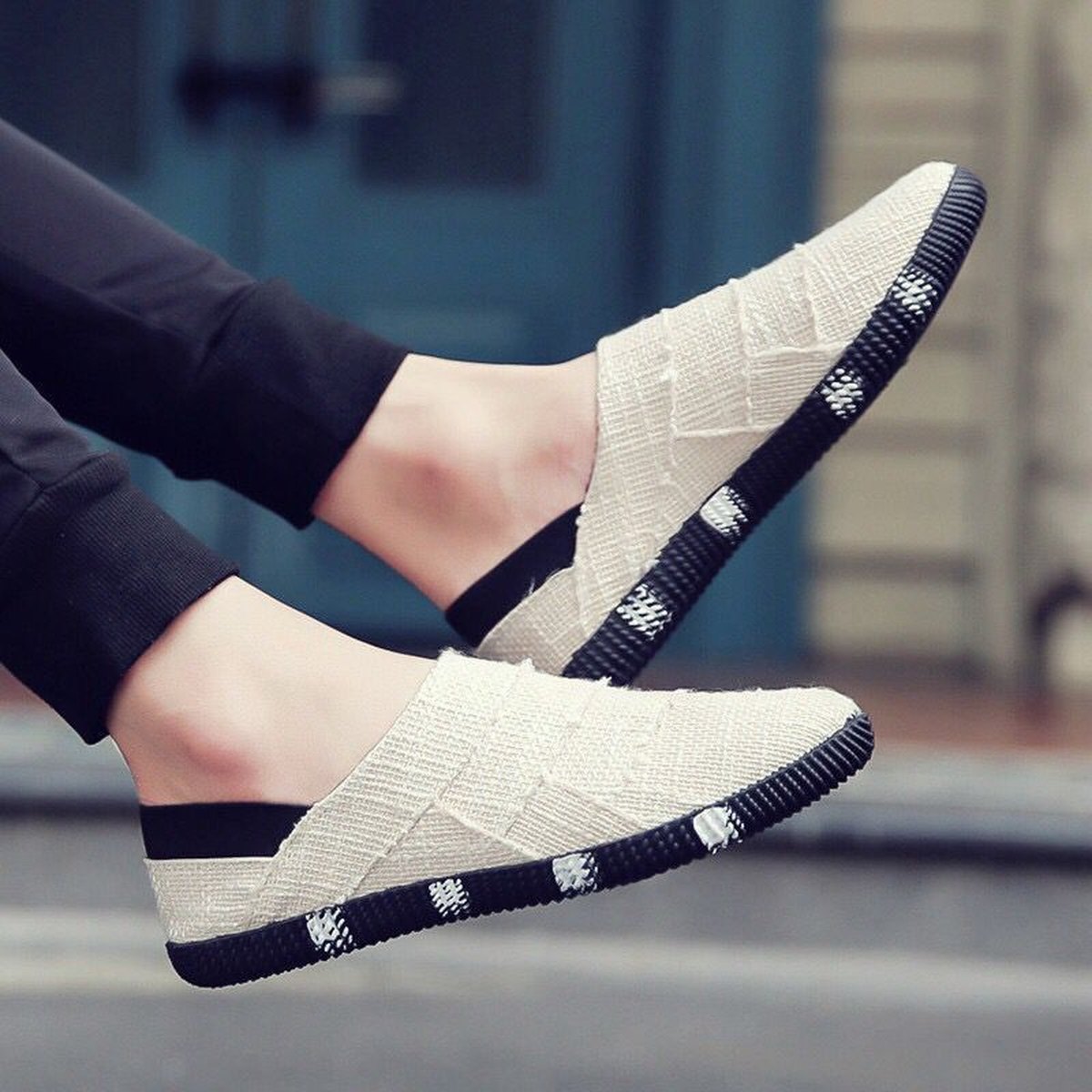 Men's Linen Canvas Shoes