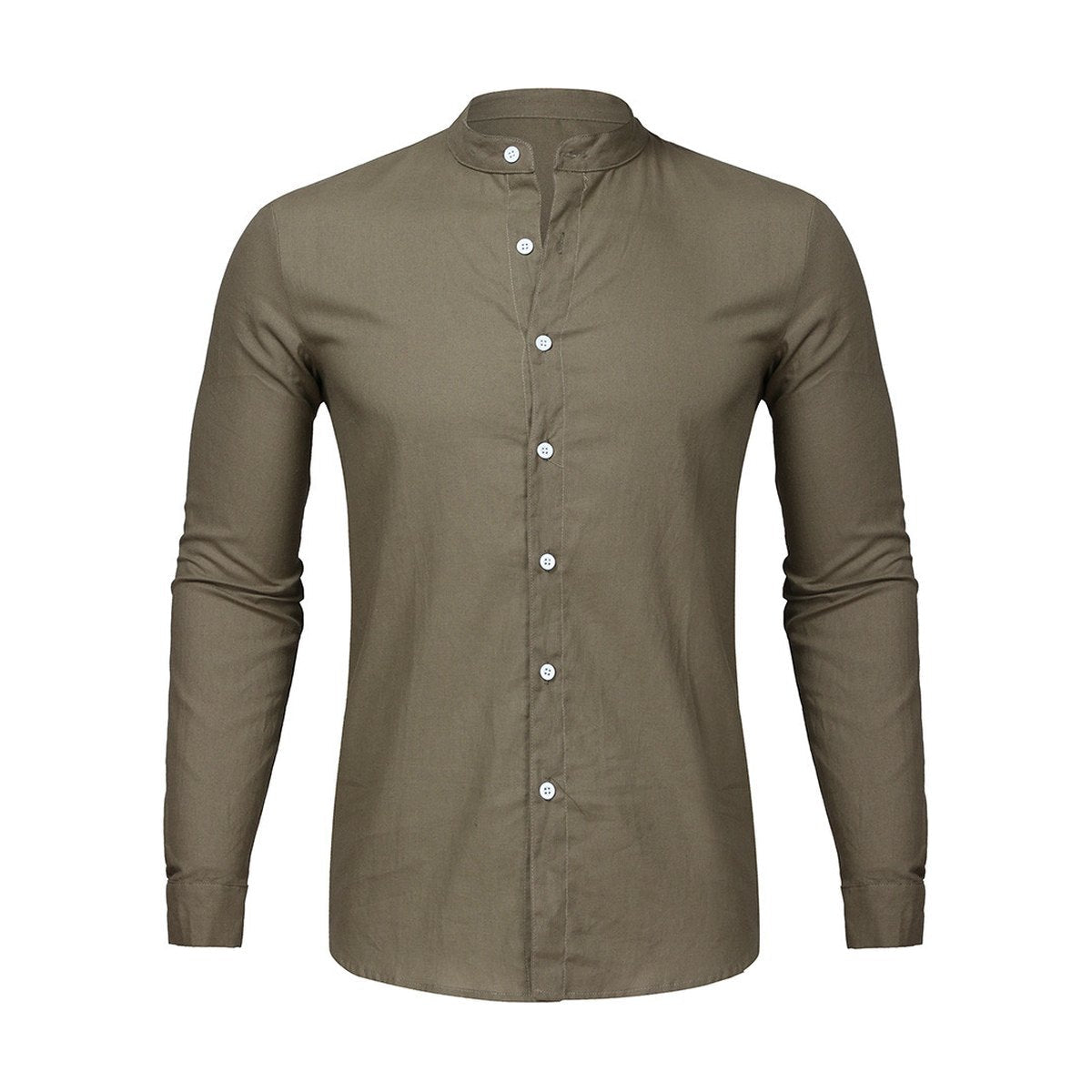 Men's Long-Sleeve Cardigan Shirt