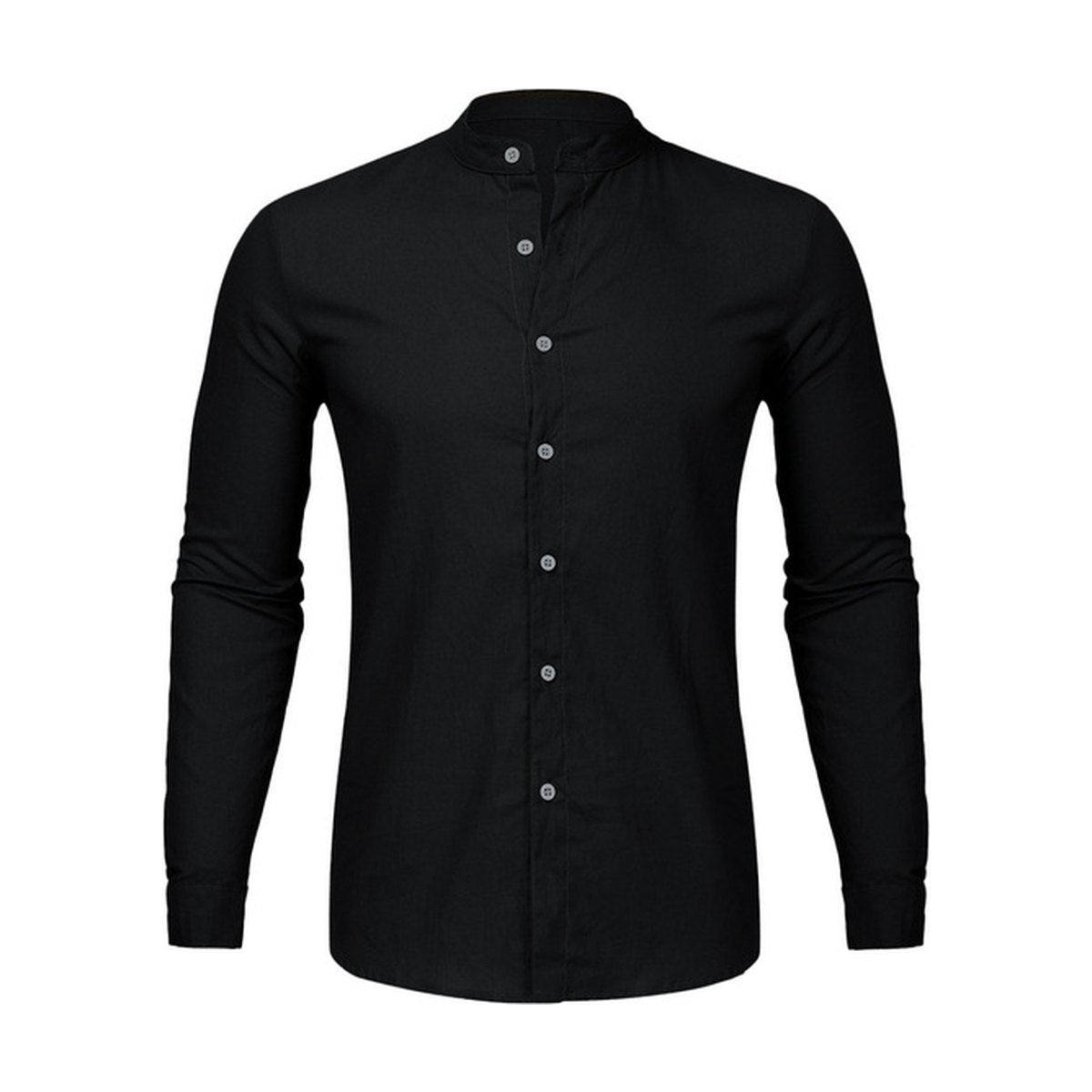 Men's Long-Sleeve Cardigan Shirt