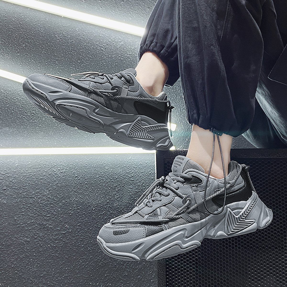 Men's Mesh Chunky Sneakers