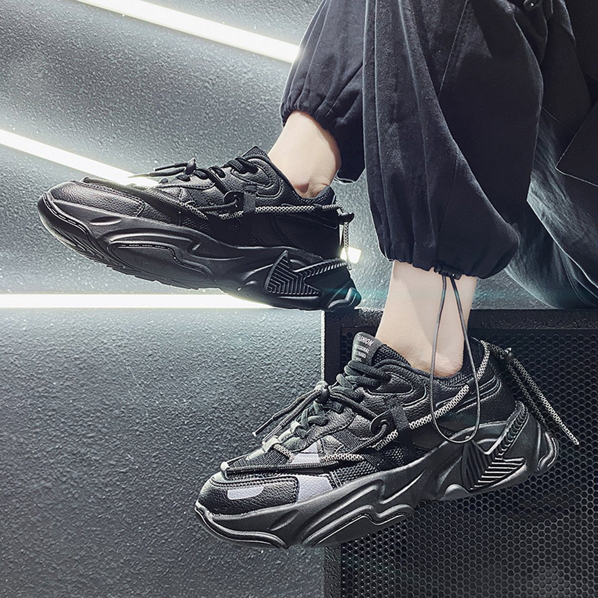 Men's Mesh Chunky Sneakers