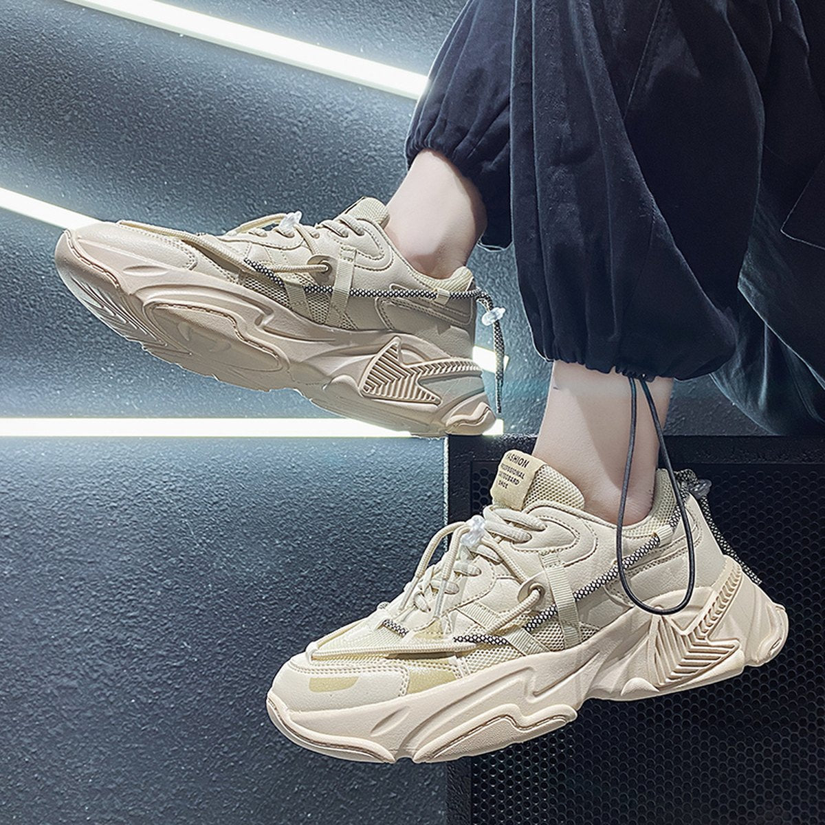 Men's Mesh Chunky Sneakers