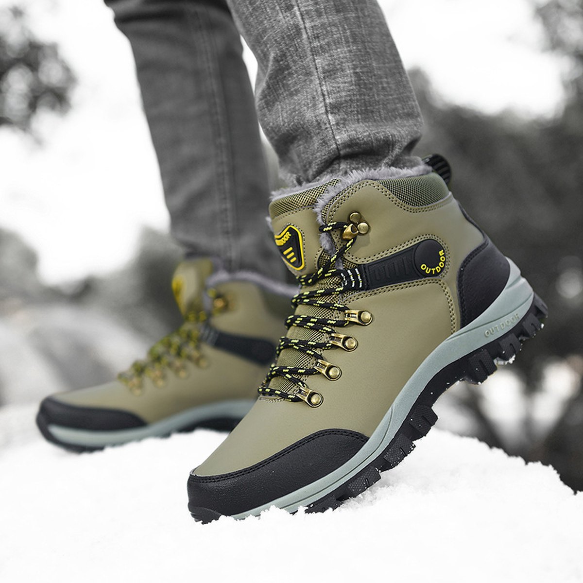 Men's Plush Snow Boots