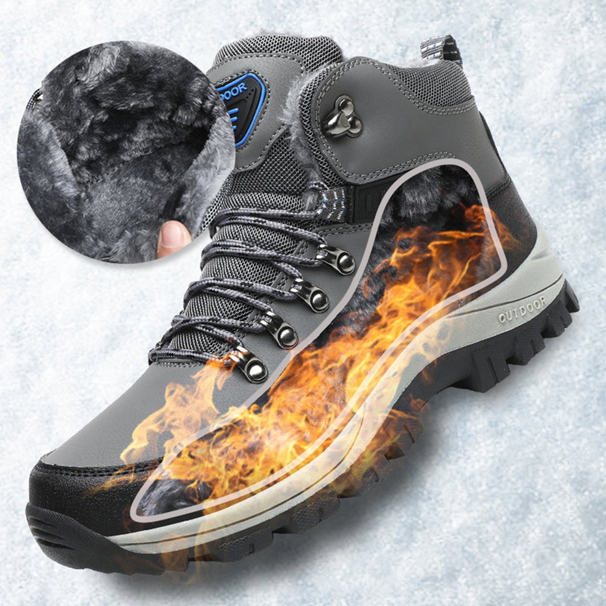 Men's Plush Snow Boots