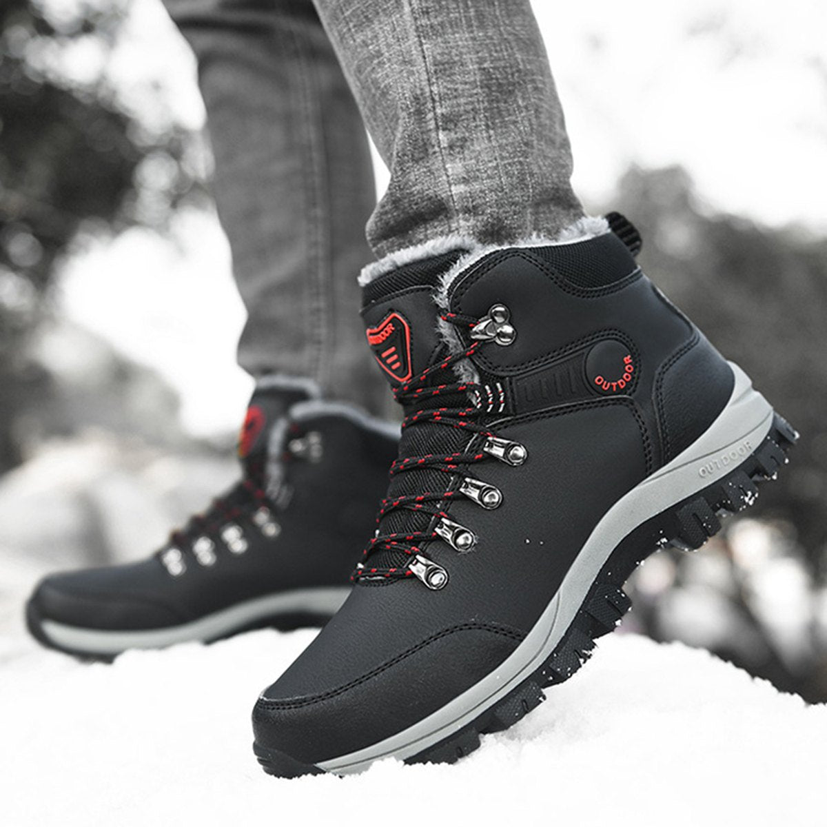 Men's Plush Snow Boots