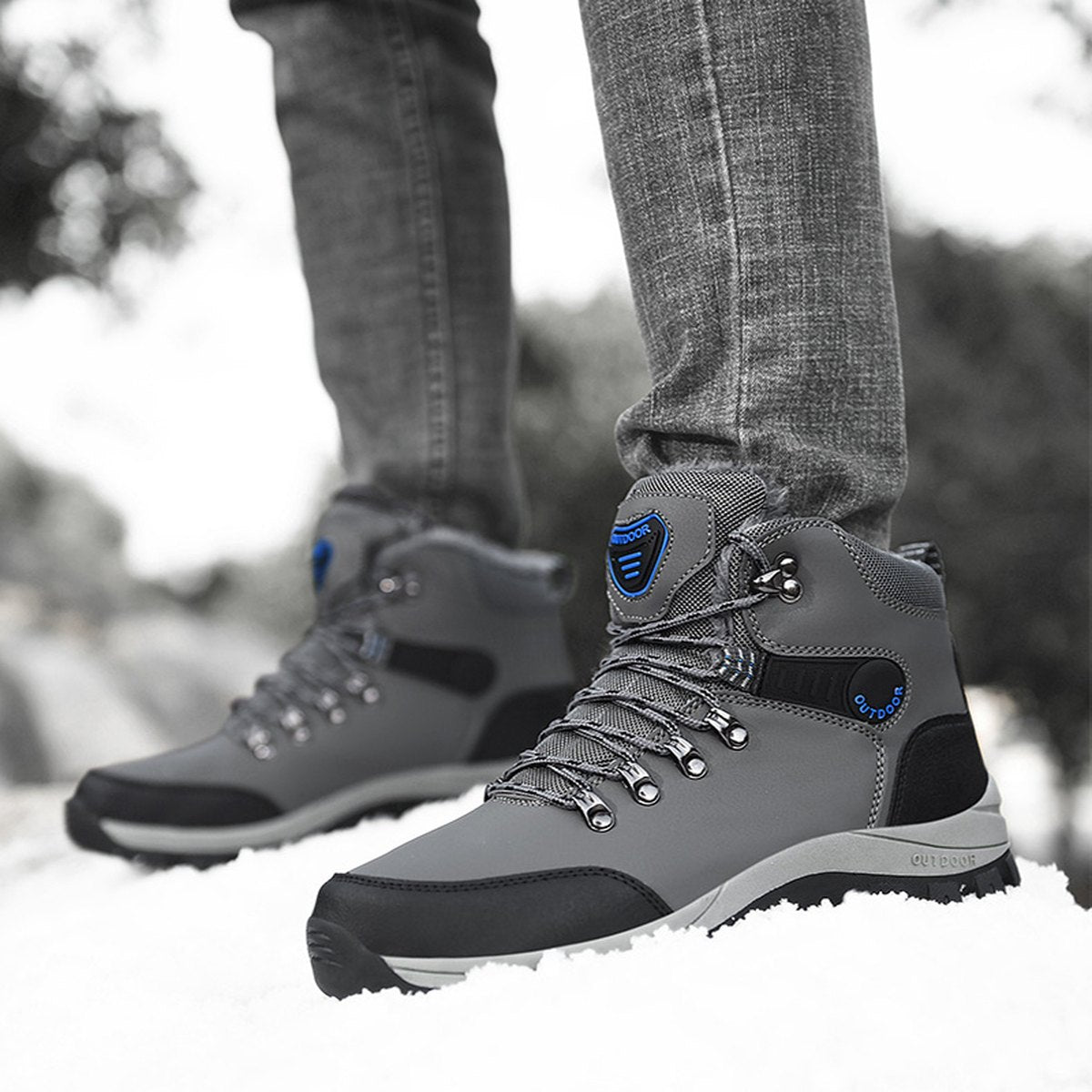 Men's Plush Snow Boots