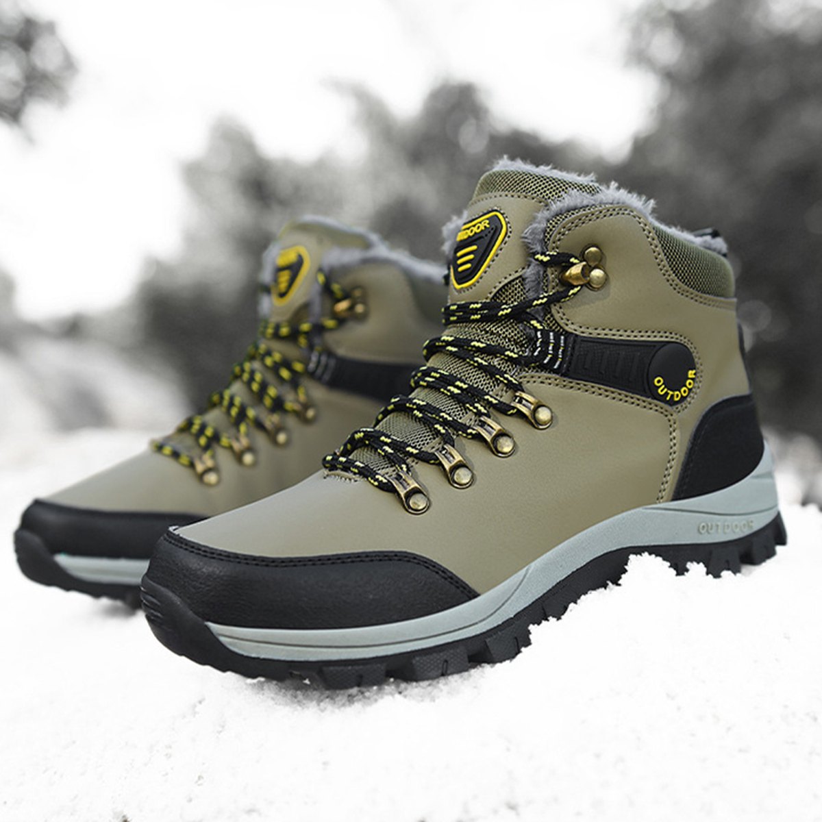 Men's Plush Snow Boots