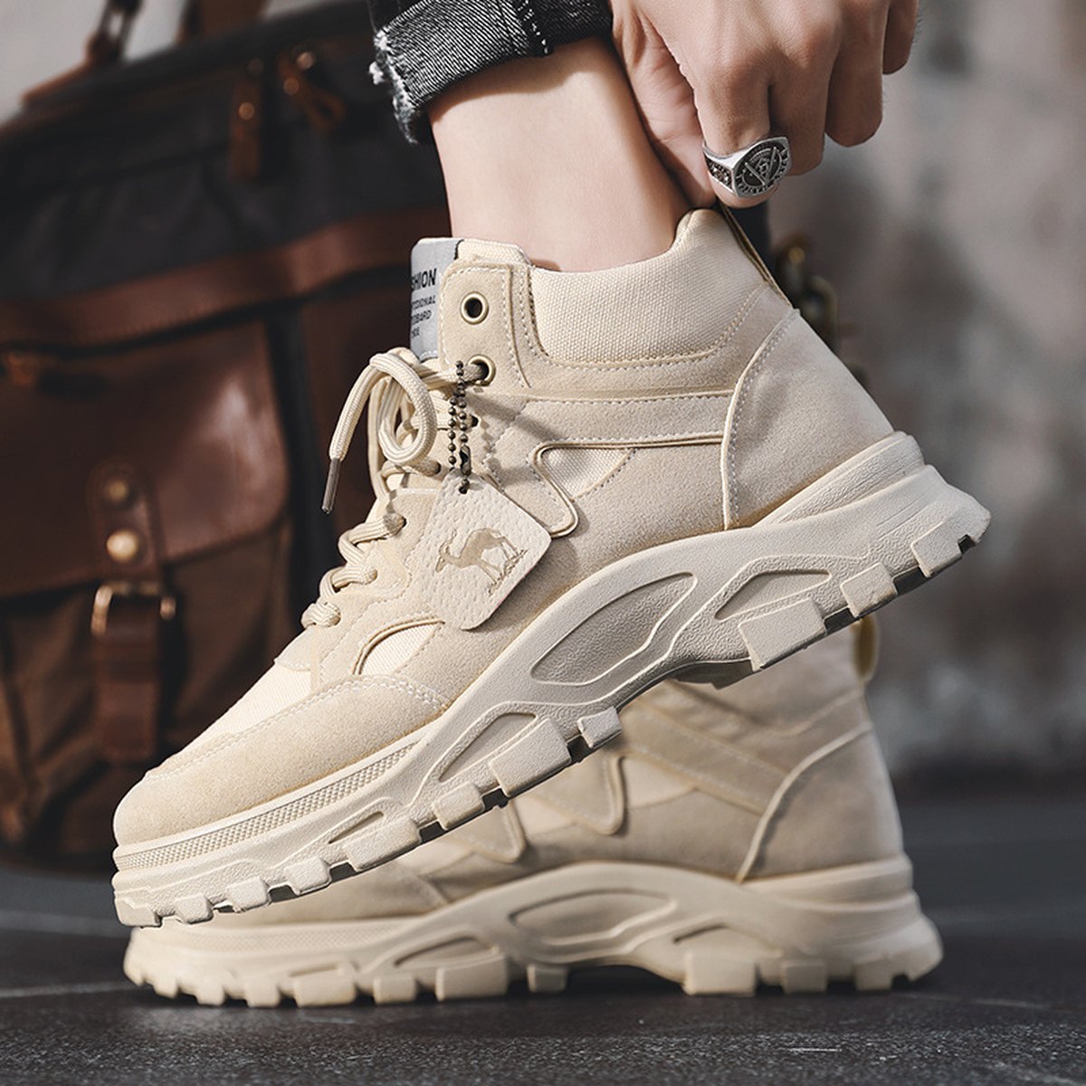 Men's Retro High-Top Boots
