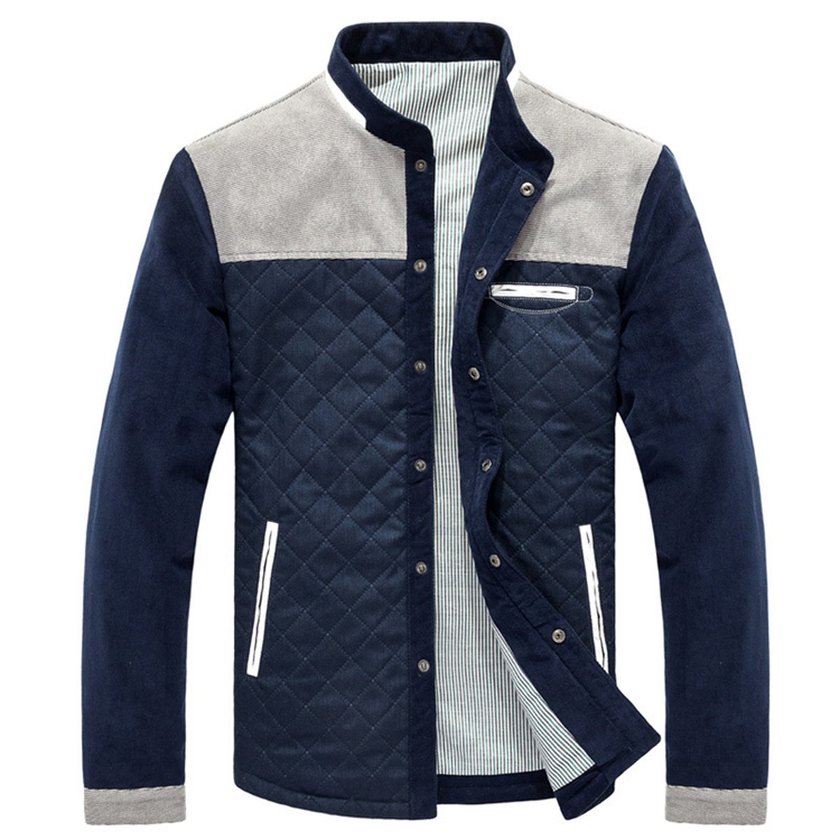 Men's Slim Patchwork Jacket